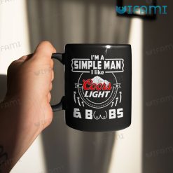 Coors Beer Mug I'm A Simple Man I Like Coors Light Boobs Mug 11oz