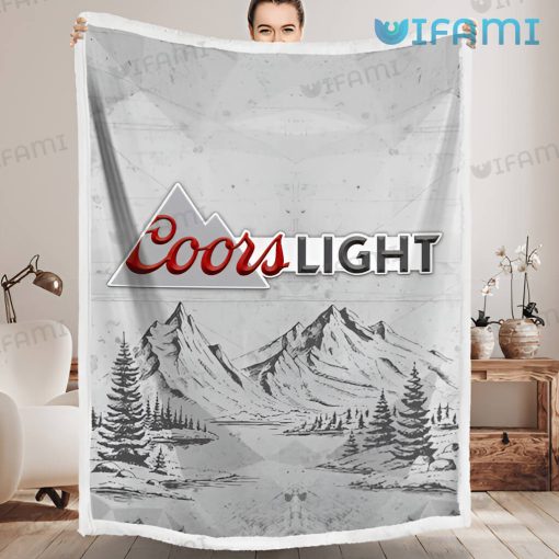 Coors Light Blanket Coors Mountain Beer Lovers Gift