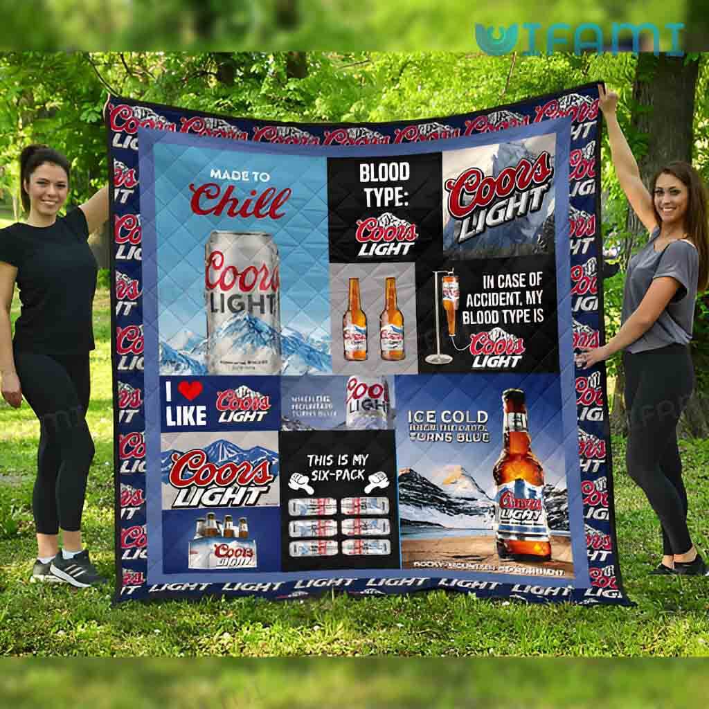 Unique Coors Light Made To Chill Blood Type Coors Light Blanket Beer Lovers Gift