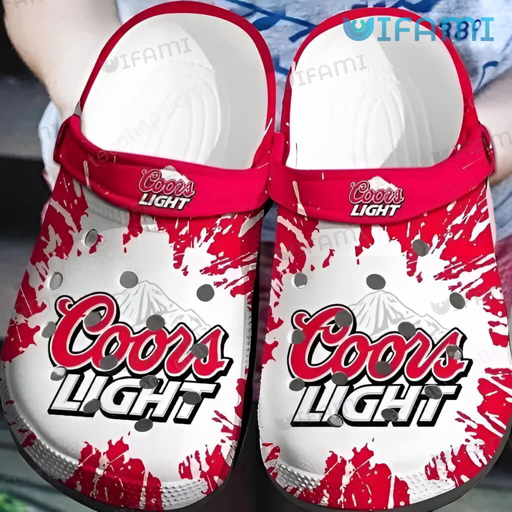 Awesome Coors Light Paint Splash Effect Crocs Beer Lovers Gift