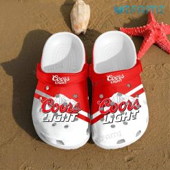 Coors Light Crocs Red White Gift For Beer Lovers