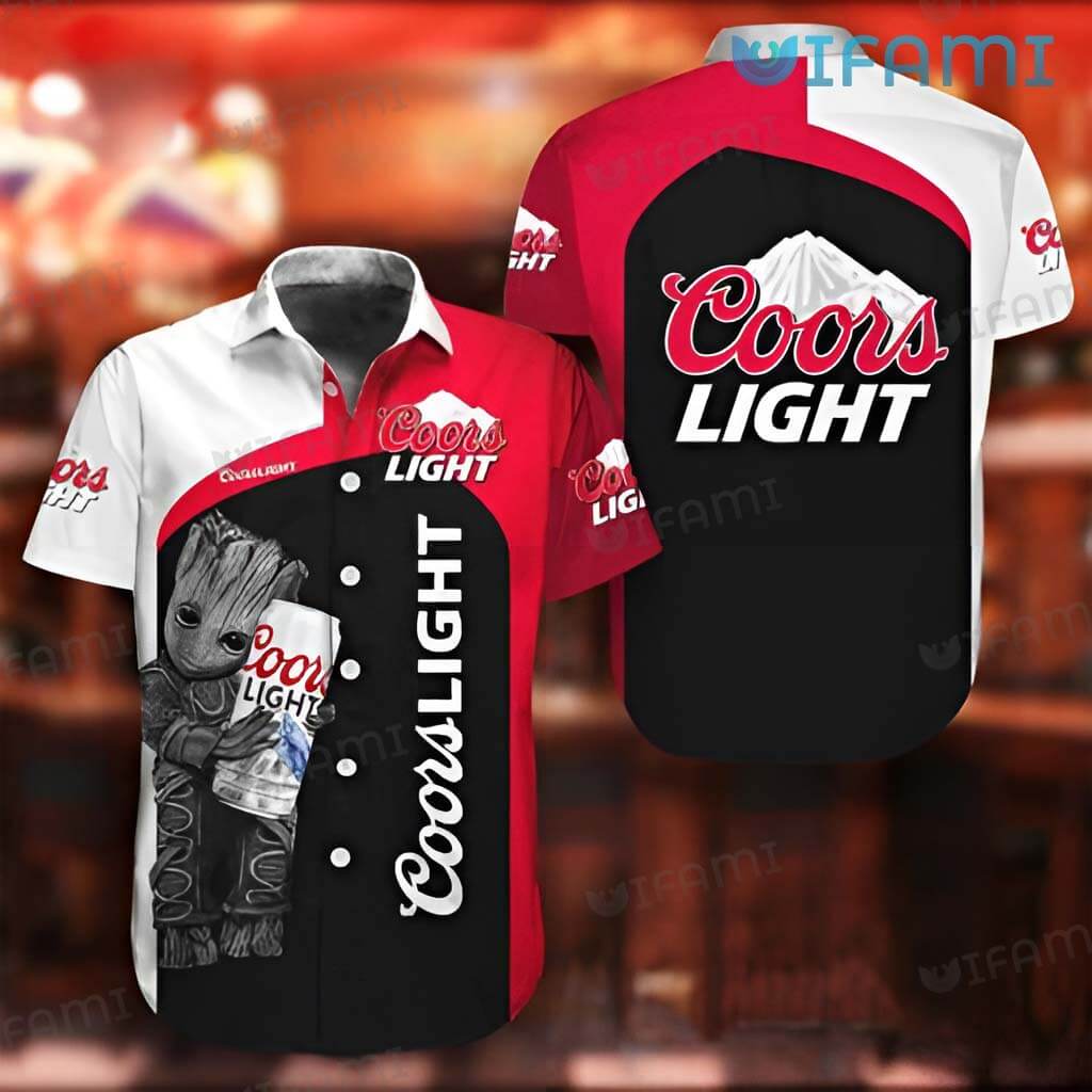 Special Coors Light Groot Hawaiian Shirt Beer Lovers Gift