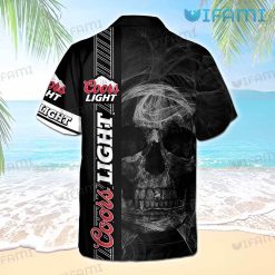 Coors Light Hawaiian Shirt Skull Smoke Beer Lovers Gift 3