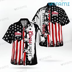 Coors Light Hawaiian Shirt USA Flag Beer Lovers Gift 1