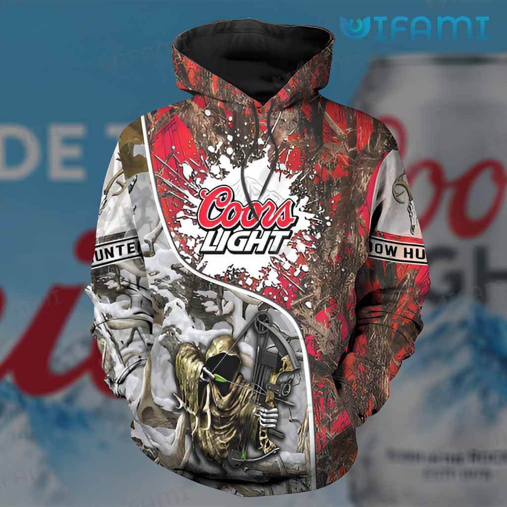 Adorable Coors Light 3D Death Hunter Hoodie Gift For Beer Lovers