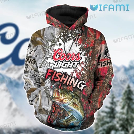 Coors Light Hoodie 3D Fishing Gift For Beer Lovers