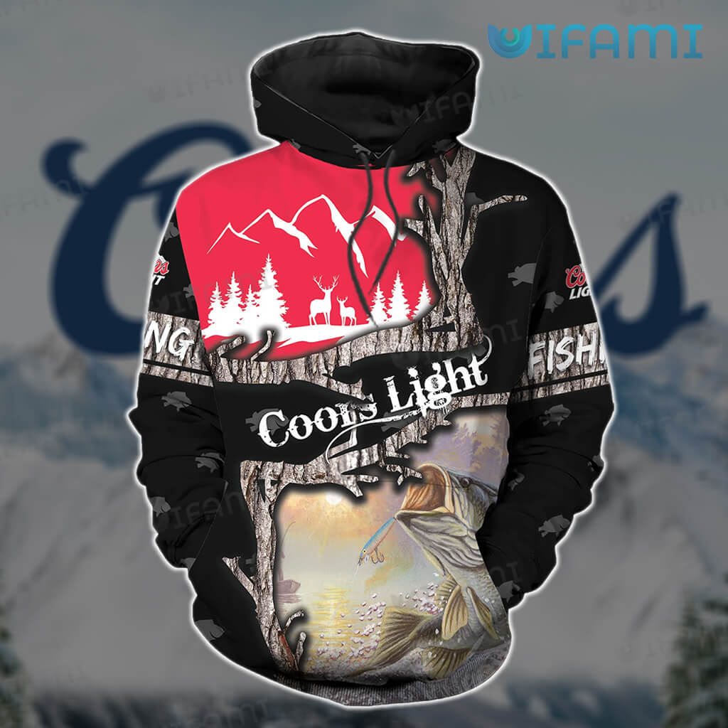 Unique Coors Light 3D Fishing Hunting Hoodie Beer Lovers Gift