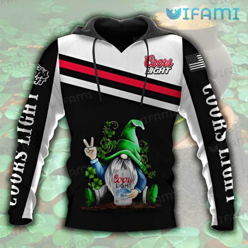 Coors Light Hoodie 3D Gnome Saint Patrick’s Day Beer Lovers Gift