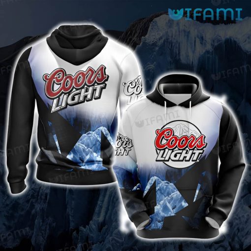 Coors Light Hoodie 3D Mountain Cold Refreshment Beer Lovers Gift