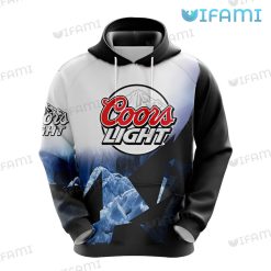 Coors Light Hoodie 3D Mountain Cold Refreshment Beer Lovers Present Front