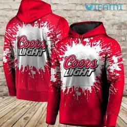 Coors Light Hoodie 3D Paint Splash Beer Lovers Gift