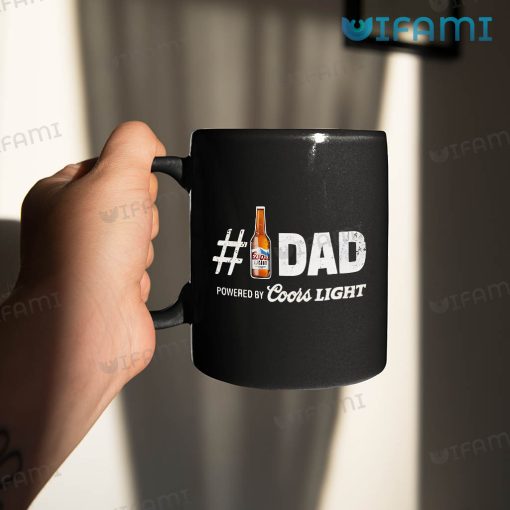 Coors Light Mug Number 1 Dad Powered By Coors Light Gift For Beer Lovers