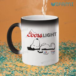 Coors Light Mug Snoopy Drunk Beer Lovers Gift Magic Mug
