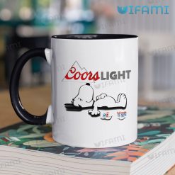 Coors Light Mug Snoopy Drunk Beer Lovers Gift Two Tone Coffee Mug