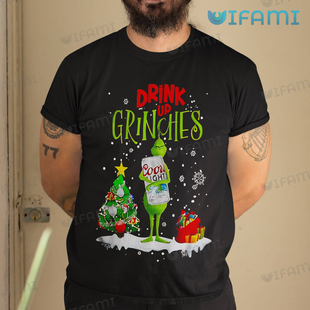 Adorable Coors Light Drink Up Grinches Shirt Beer Lovers Gift