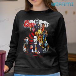 Coors Light Shirt Horror Movie Characters Sweatshirt Present For Beer Lovers