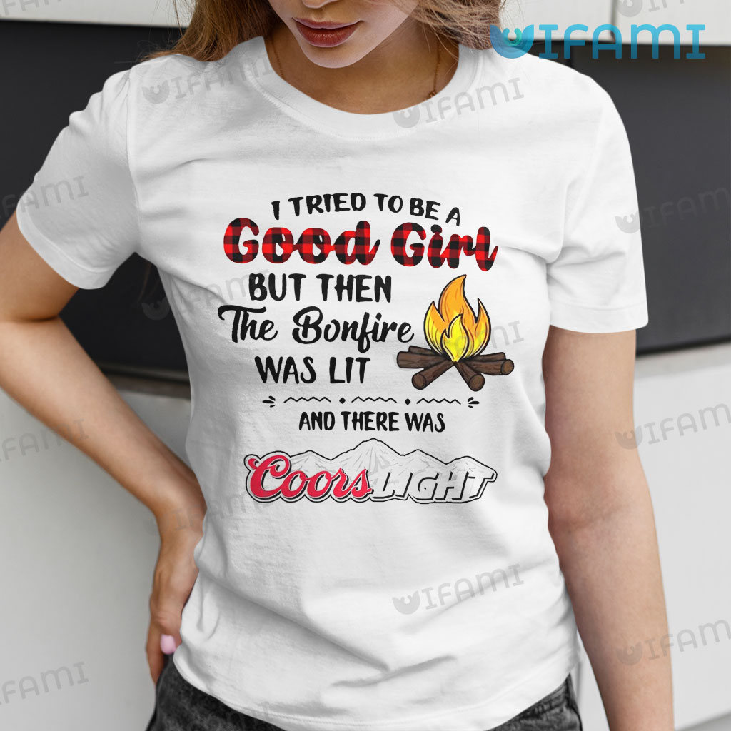 Vintage Coors Light I Tried To Be A Good Girl Shirt Beer Lovers Gift