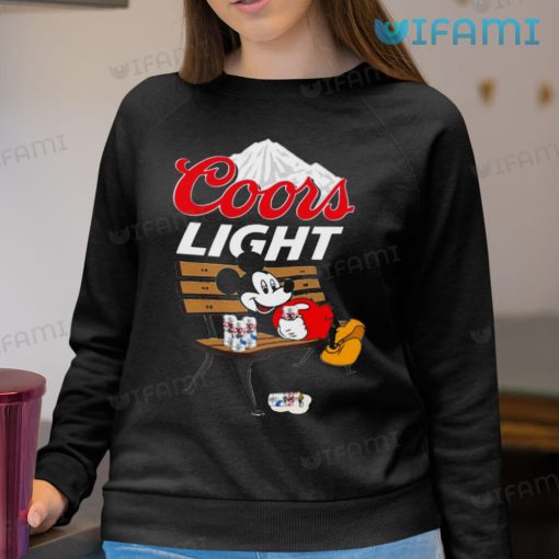 Coors Light Shirt Mickey Mouse Beer Lovers Gift
