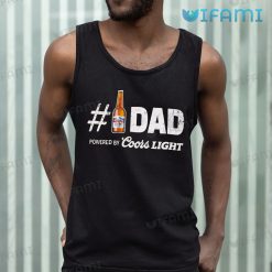 Coors Light Shirt Number 1 Dad Powered By Coors Light Beer Lovers Tank Top