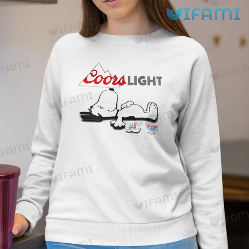 Coors Light Shirt Snoopy Drunk Beer Lovers Gift