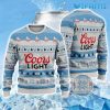 Coors Light Ugly Christmas Sweater Reindeer Pattern Beer Lovers Gift
