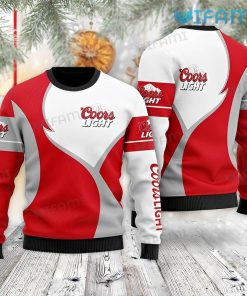 Coors Light Ugly Sweater Red And White Gift For Beer Lovers