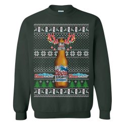 Coors Light Ugly Sweater Reindeer Hord Bottle Beer Lovers Present
