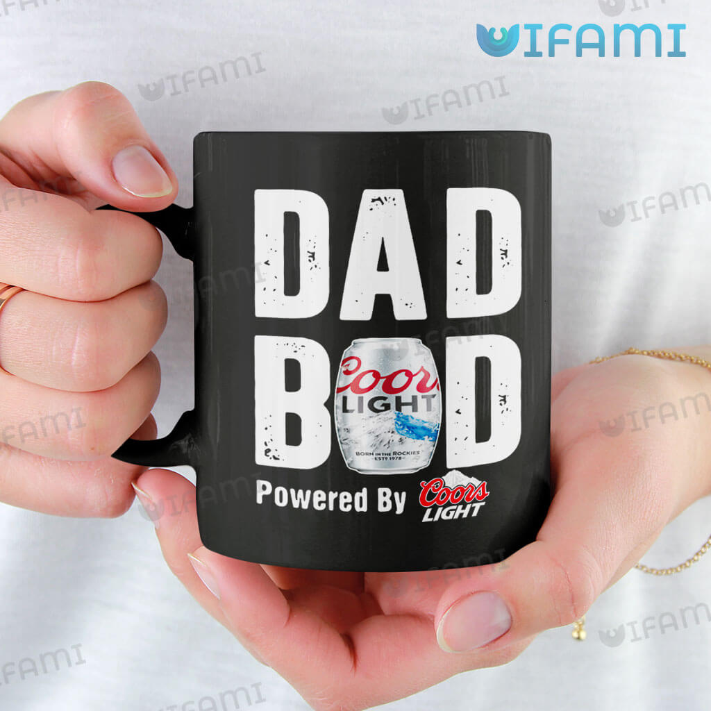 Adorable Coors Dad Bod Powered By Coors Light Mug Beer Lovers Gift