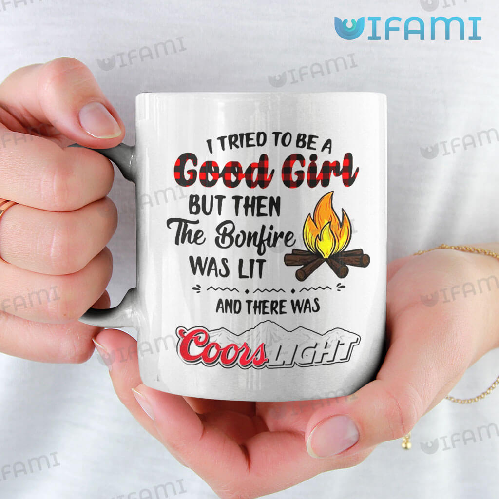 Vintage Coors I Tried To Be A Good Girl Coors Light Mug Beer Lovers Gift