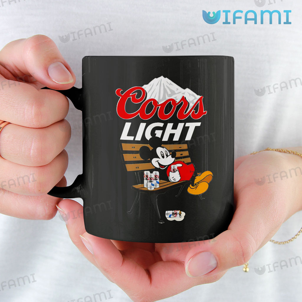 Cute Coors Mickey Mouse Coors Light Mug Beer Lovers Gift
