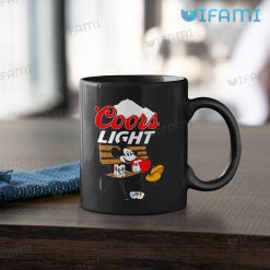 Coors Mug Micey Mouse Coors Light Beer Lovers Gift Black Mug