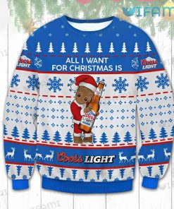 Coors Ugly Christmas Sweater Groot All I Want For Christmas Is Beer Lovers Gift