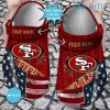 Custom Name 49ers Crocs American Flag San Francisco 49ers Gift