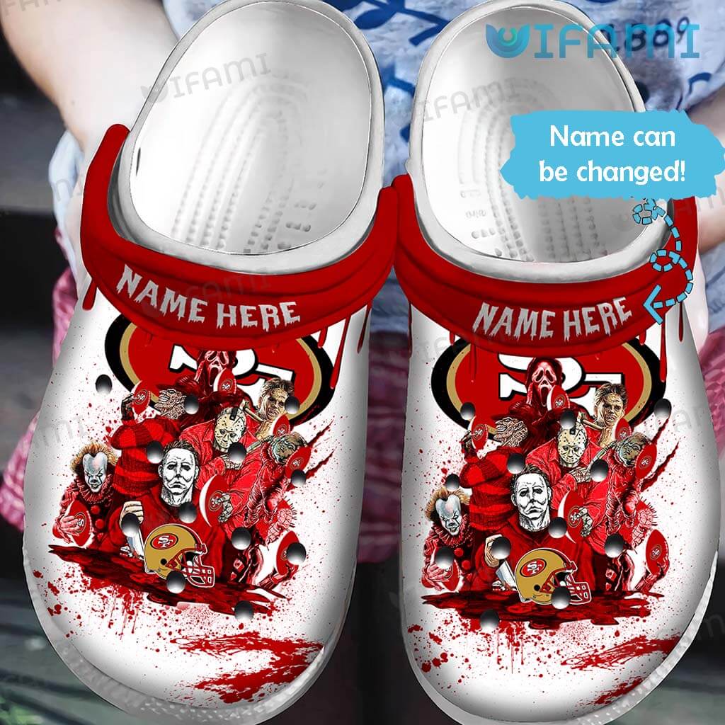 Introducing Personalized 49Ers Crocs With A Spooky Twist