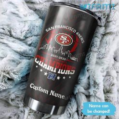 Custom Name 49ers Tumbler 2021 2022 Conference Champions San Francisco 49ers Present