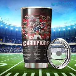 Custom Name 49ers Tumbler 2021 – 2022 Conference Champions San Francisco 49ers Gift
