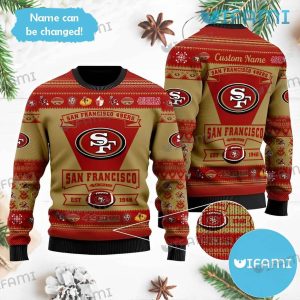 49ers Hoodie 3D Logo Pattern Red Brown San Francisco 49ers Gift -  Personalized Gifts: Family, Sports, Occasions, Trending