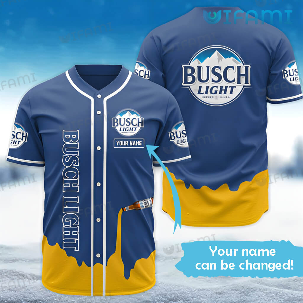 Adorable Custom Name Busch Light Baseball Jersey Beer Lovers Gift