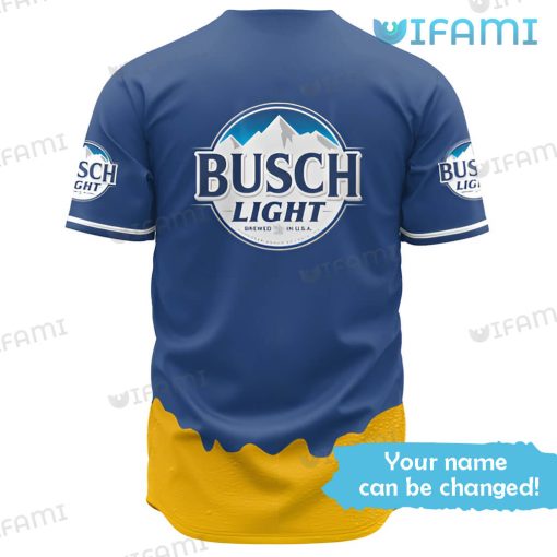 Custom Name Busch Light Baseball Jersey Beer Lovers Gift