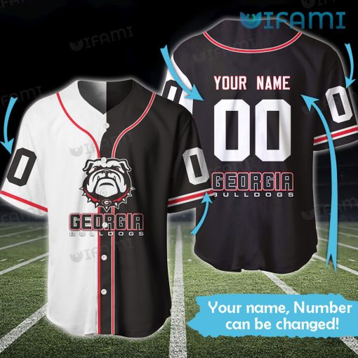 Custom Name Number UGA Baseball Jersey Georgia Bulldogs Gift