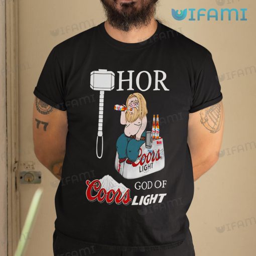 Fat Thor God Of Coors Light Shirt Beer Lovers Gift