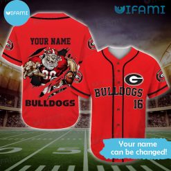Georgia Bulldogs Baseball Jersey Mascot Custom Name UGA Gift