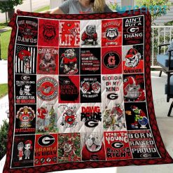 Georgia Bulldogs Blanket Dawgs Lover GA Football Gift
