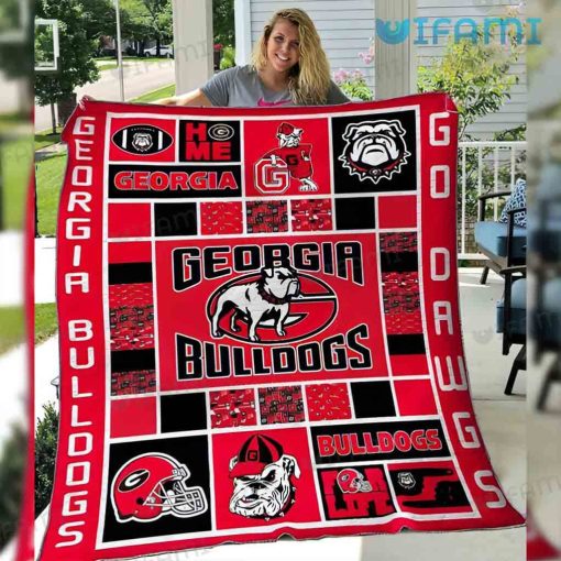 Georgia Bulldogs Blanket Go Dawgs GA Football Gift