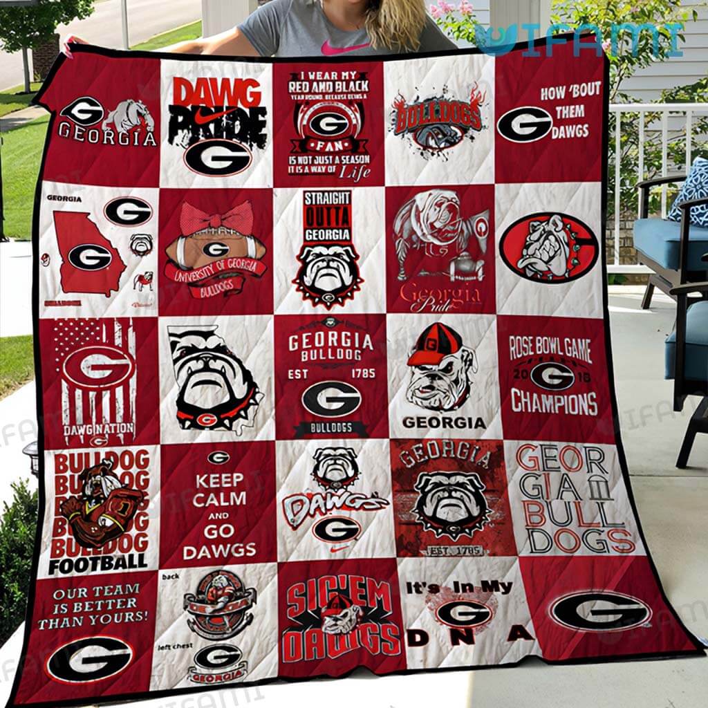 Cool Georgia Bulldogs It's In My DNA Blanket GA Football Gift