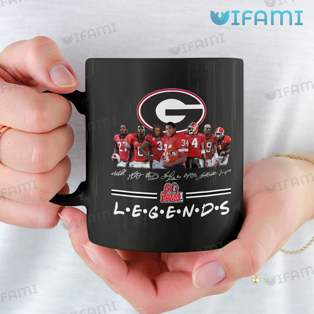 Unique Georgia Bulldogs Legends Go Dawgs Signatures Coffee Mug UGA Gift