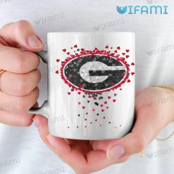 Georgia Bulldogs Coffee Mug Logo Heart UGA Gift