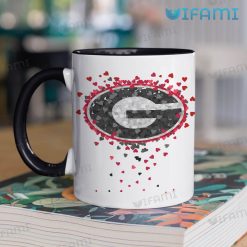 Georgia Bulldogs Coffee Mug Logo Heart UGA Gift Two Tone Coffee Mug