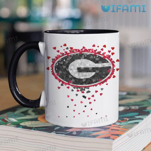Georgia Bulldogs Coffee Mug Logo Heart UGA Gift