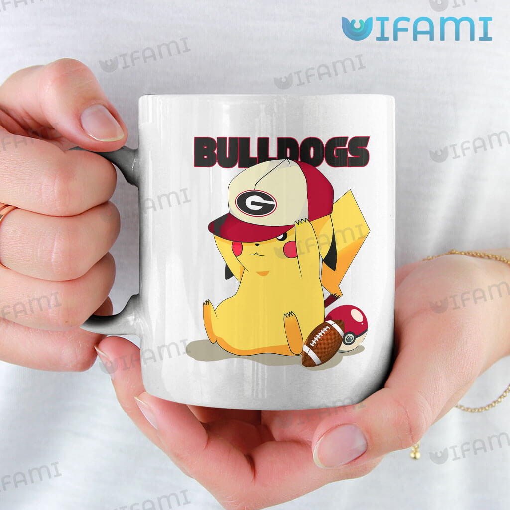 Cute Georgia Bulldogs Coffee Mug Pikachu UGA Gift